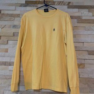 Polo by Ralph Lauren Classic Fit Soft Cotton Crewneck, Yellow, size medium